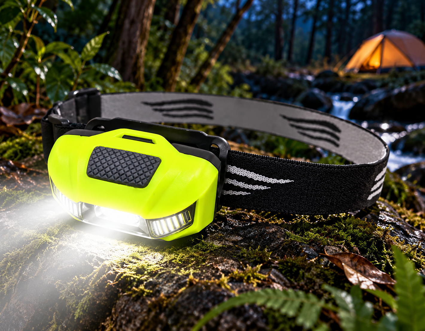 Lanterna Cabeça 3W Led Pilha Fiji Ntk