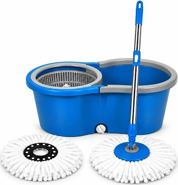 Balde Escorredor Mop C/Vassoura 12L Plástico